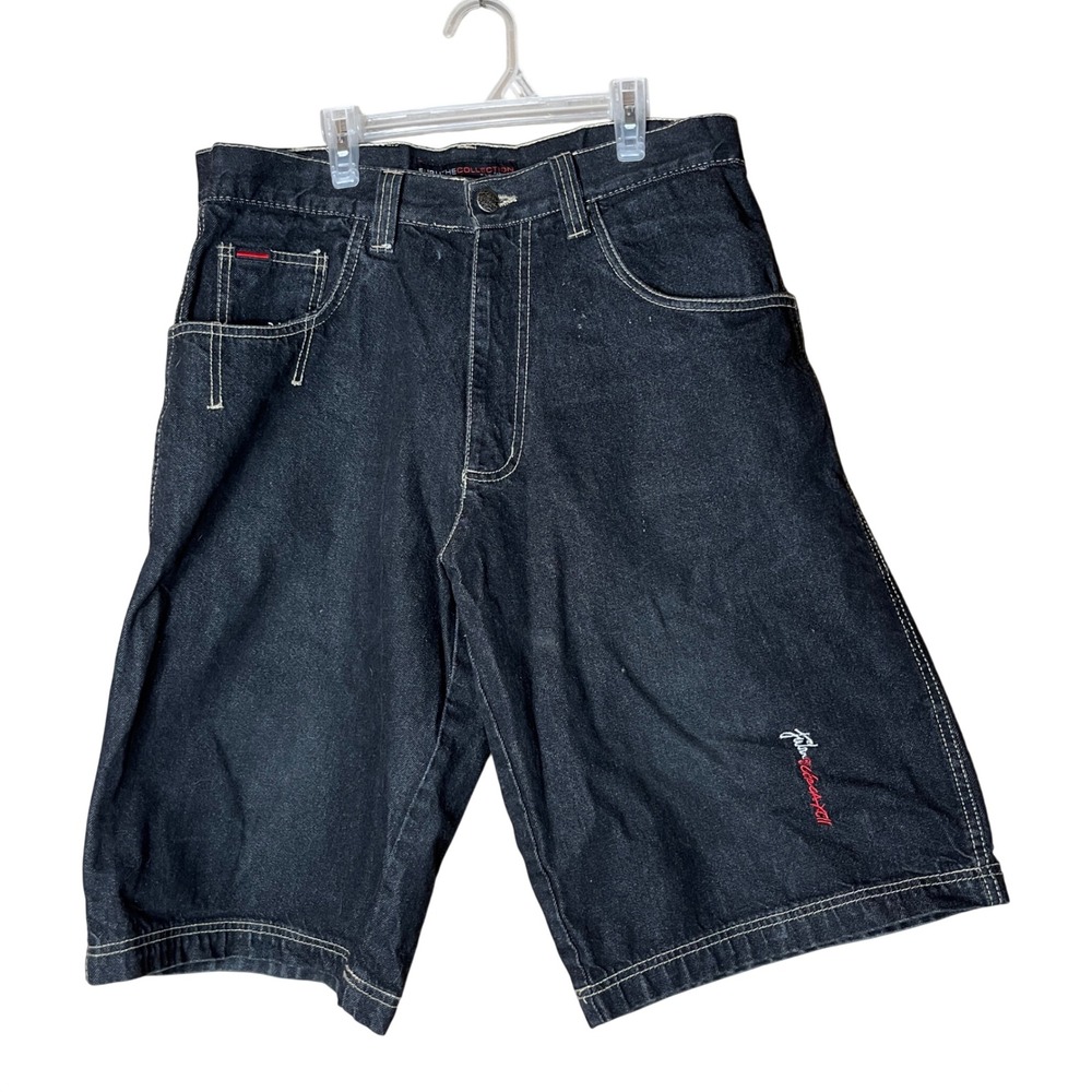 FUBU Y2K Mens‎ Dark Wash Denim Shorts Size 32